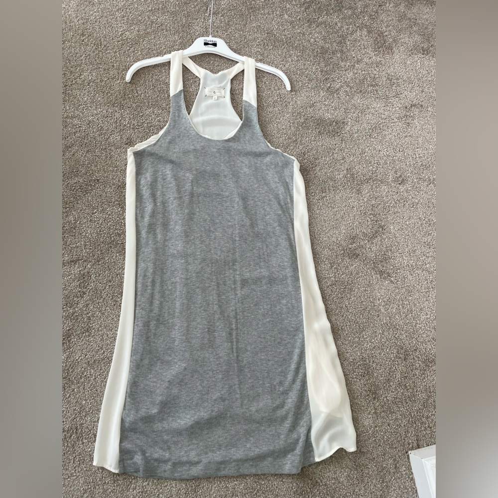 Lou & Grey mixed material racerback mini dress - Size M